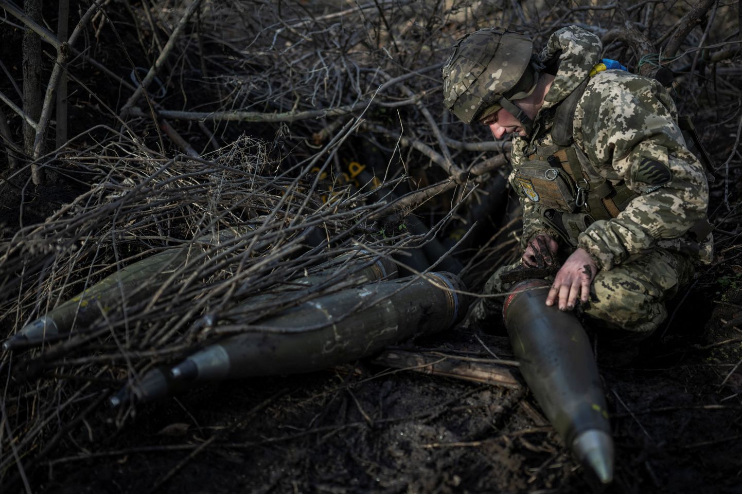 Sõdur Donetskis Marjinkas. 26. detsember 2023