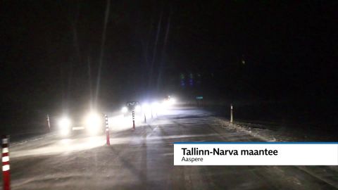 Video: vaata kui raske oli sõita tormisel maanteel, kus liinibuss kraavi sõitis