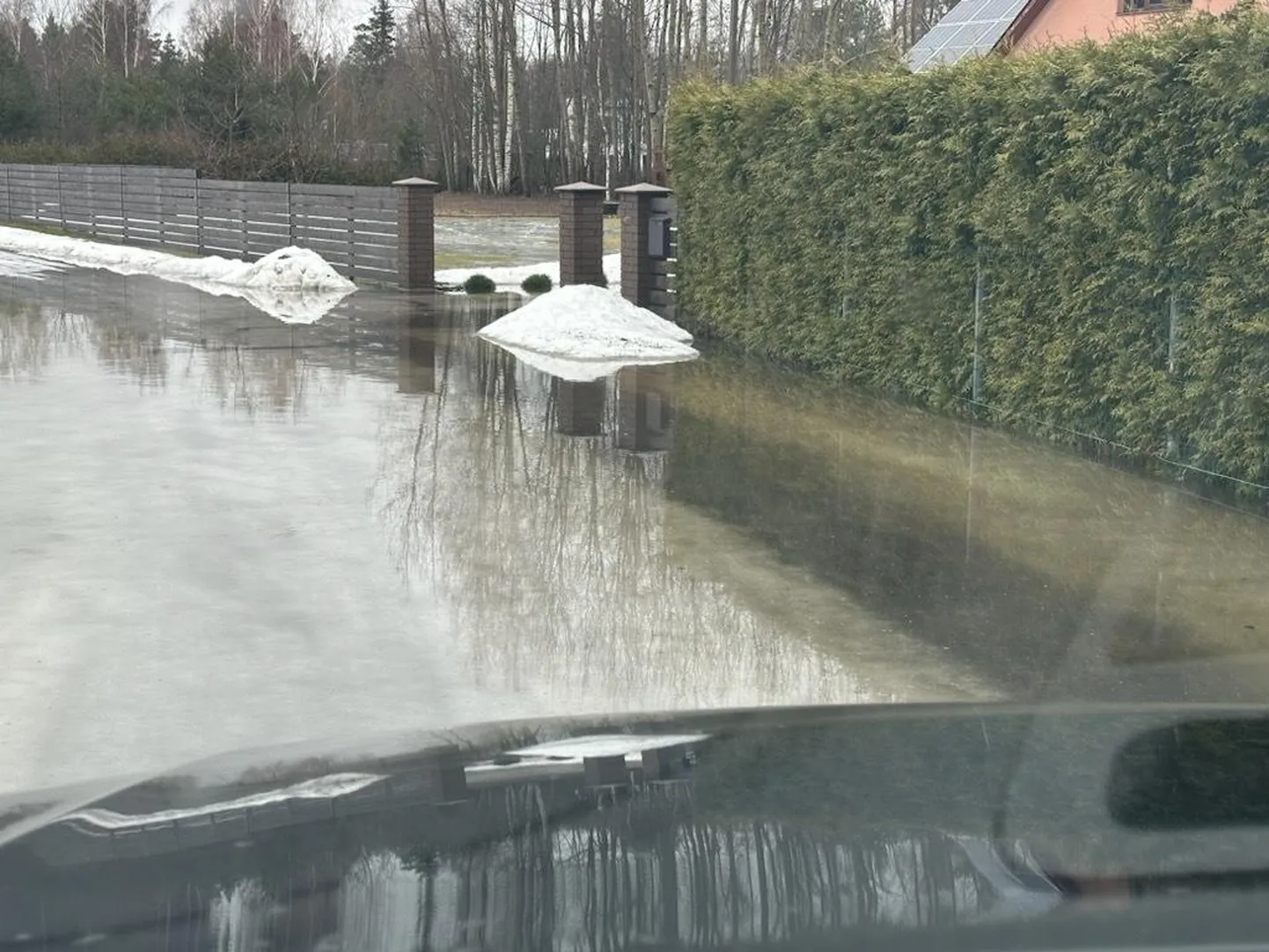 Наводнение в поселке Пайкузе.