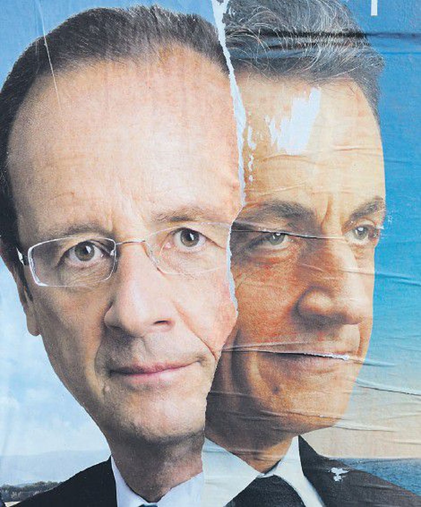 Фаворитом президентской гонки считается Франсуа Олланд (слева).
