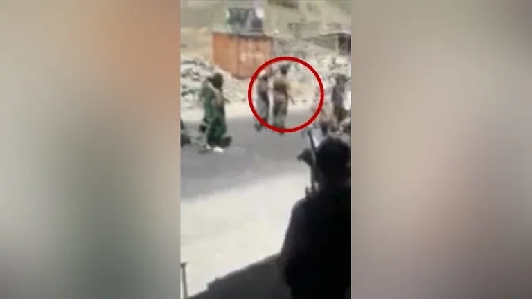 Кадр из одного из видео, верифицированных Би-би-си