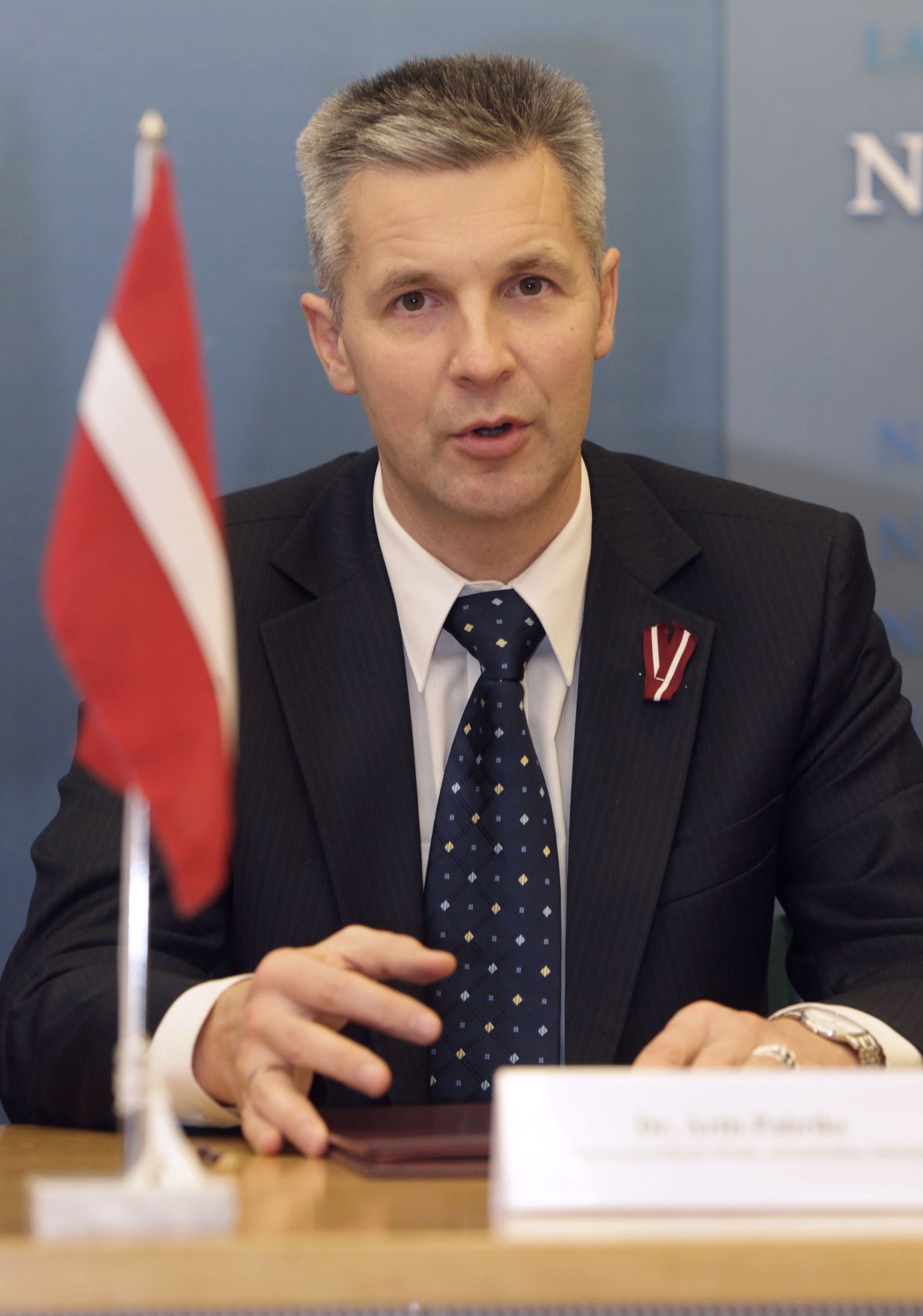 Läti kaitseminister Artis Pabriks.