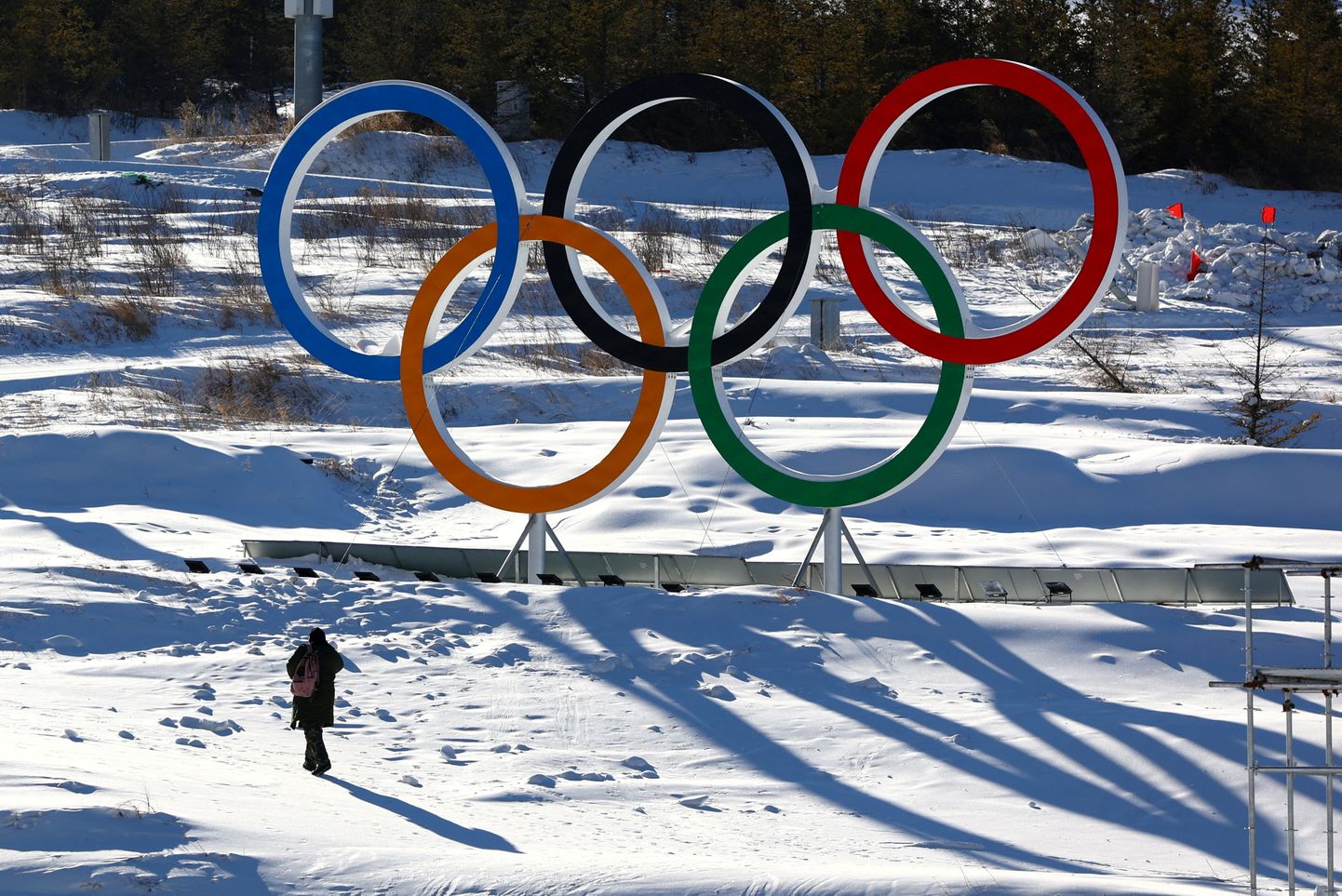 Olümpiarõngad Pekingis.