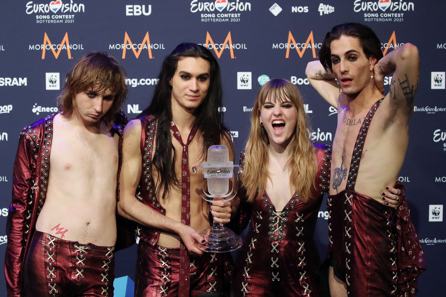 Рок-группа Maneskin, победившая на «Евровидение-2021».