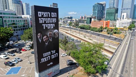 Netanyahu Features NYC Mayor Adams on Campaign Poster With Iran, Hezbollah Leaders