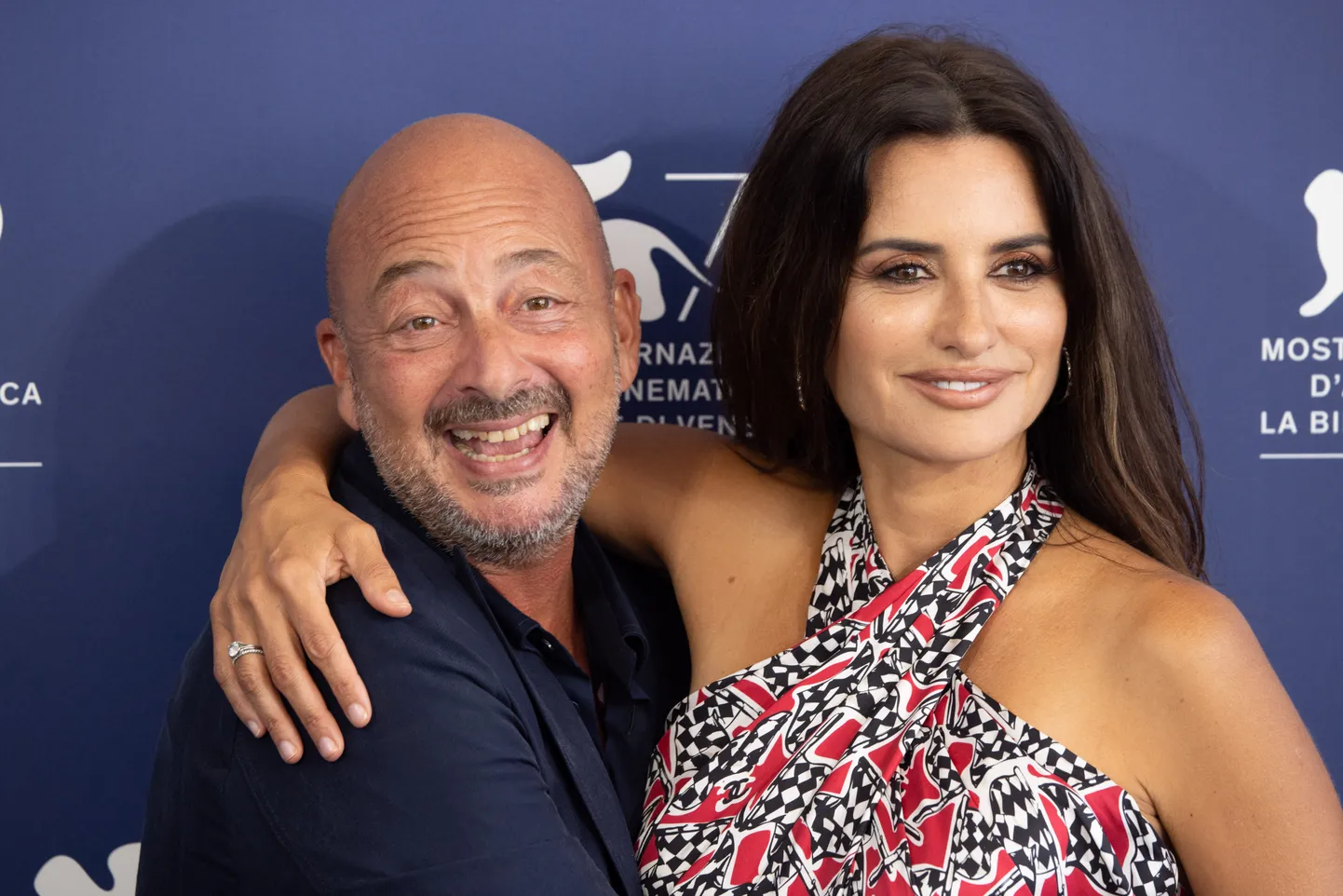Itaalia filmirežissöör Emanuele Crialese koos oma värske filmi peaosatäitja, näitlejanna Penelope Cruziga.