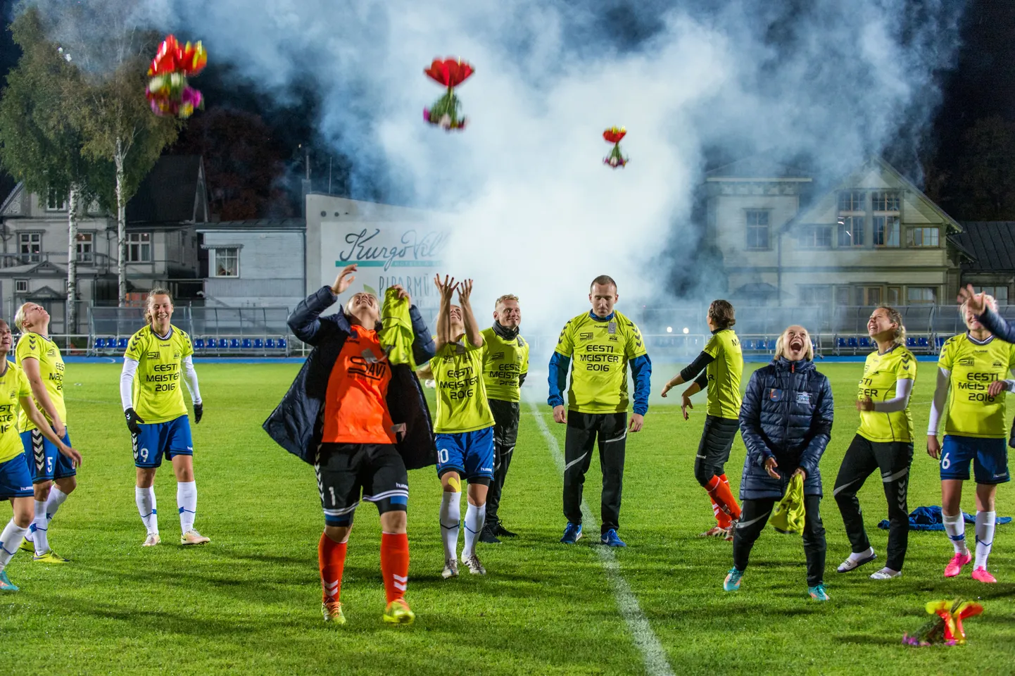 Pärnu JK naised, kes tulid taas Eesti meistriteks.