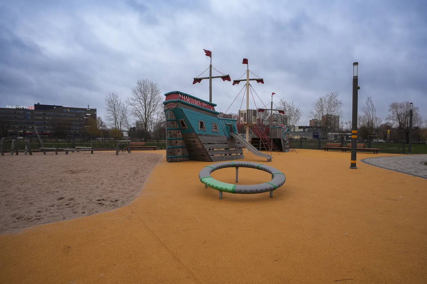Skanstē izbūvēts jauns daudzfunkcionāls parks un jaunas pilsētas ielas