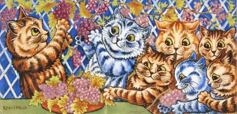 Louis Wain «In The Vineyard»