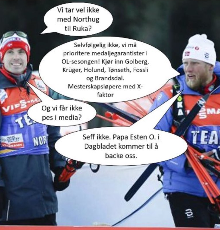 Petter Northug kujutas ette Norra koondise treenerite vestlust.