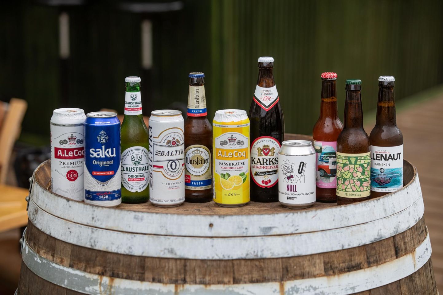 Põgus valik suurtootjate ja väikepruulijate eri stiilis alkoholivabu õllesid