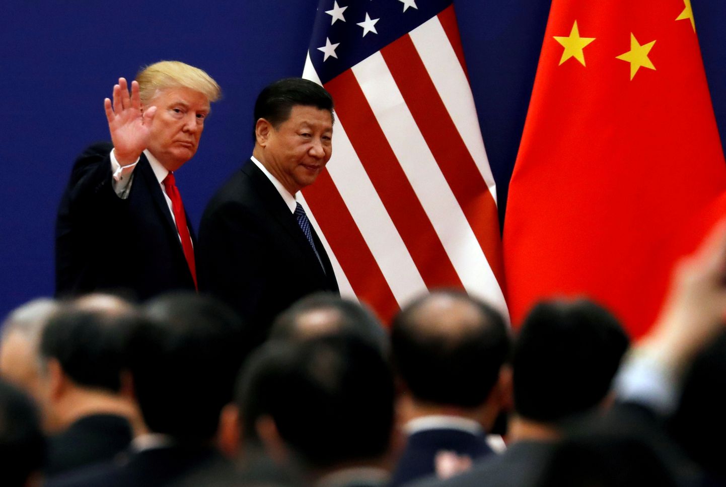 USA president Donald Trump ja Hiina eluaegne president Xi Jinping.