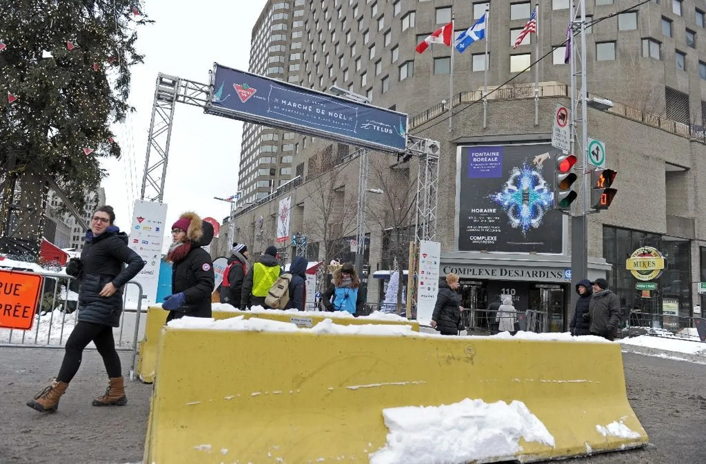 Betoontõkked Montrealis.