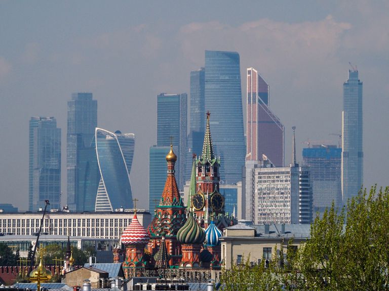 Moskva pilvelõhkujad. Pilt on illustreeriv