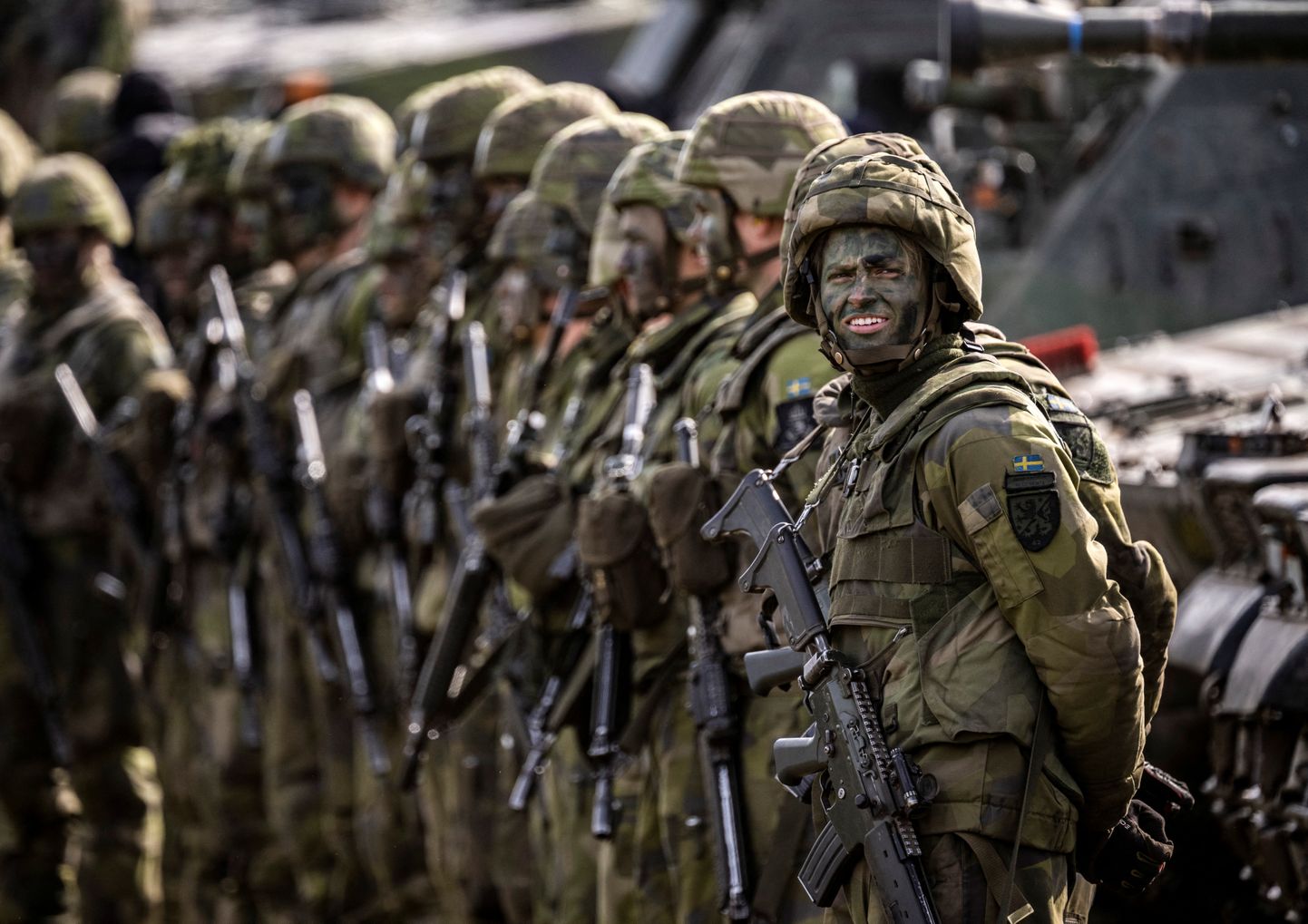 Rootsi sõdurid õppustel 6. mail 2023. a.