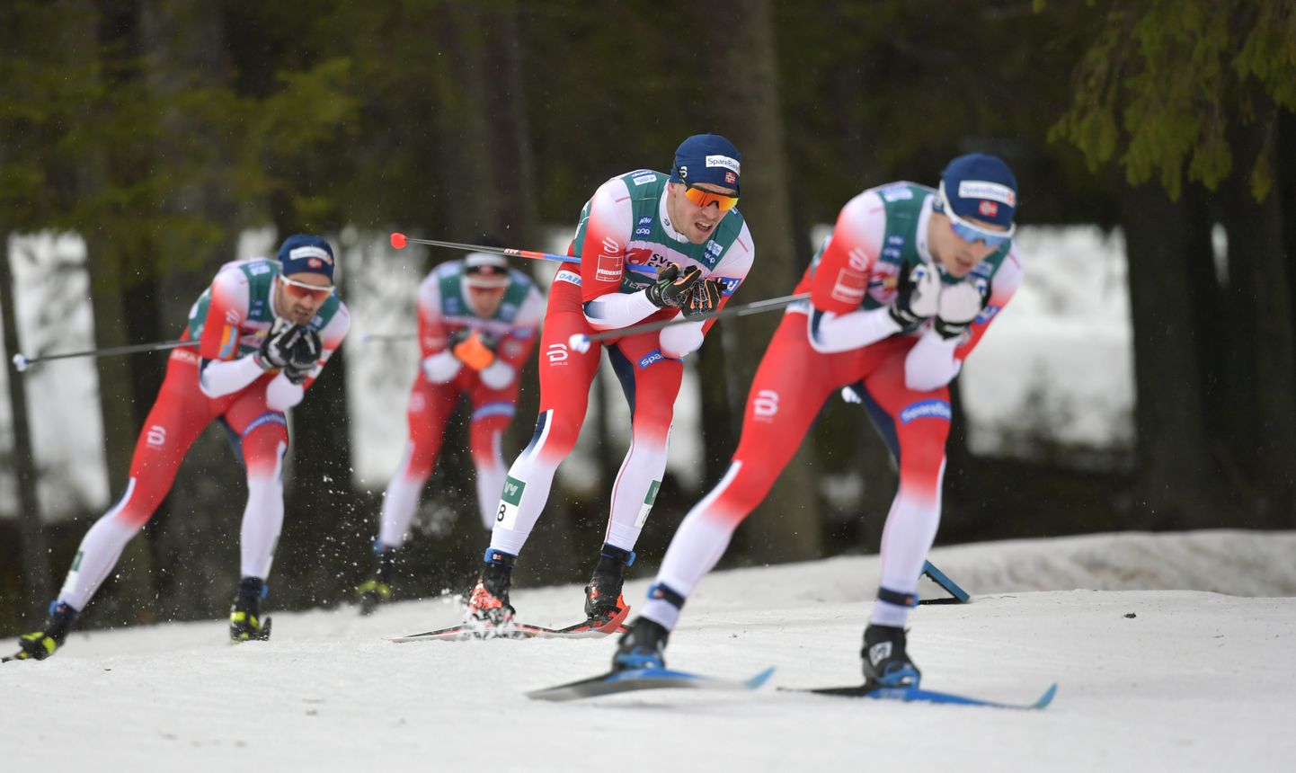 Meeste 15 km murdmaasuustamise Ski Touri etapp Östersundis.