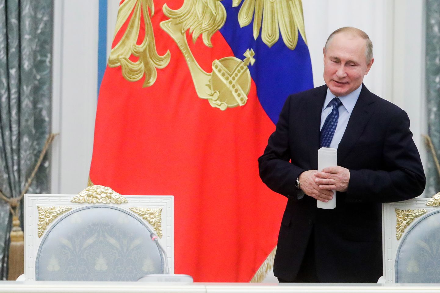 President Vladimir Putin vene keele nõukogu istungil.