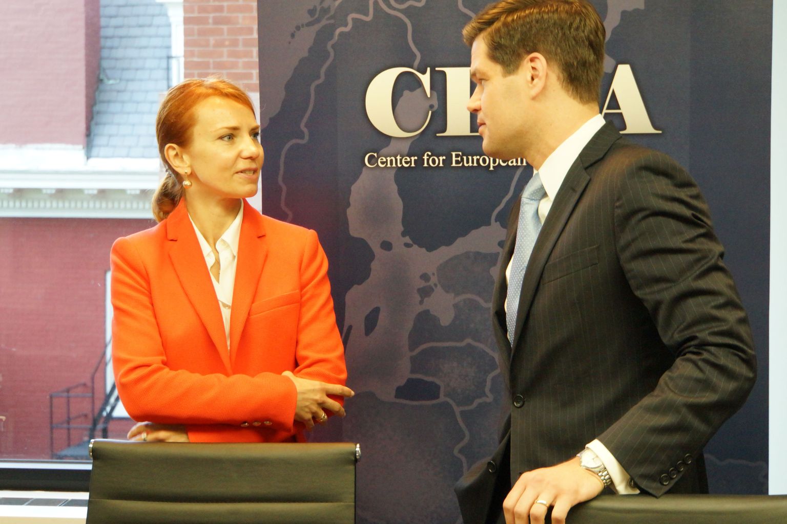 Keit-Pentus Rosimannus (vasakul)Washingtoni mõttekojas Center for European Policy Analysis (CEPA)