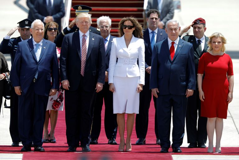 Donald ja Melania Trump Tel Avivis