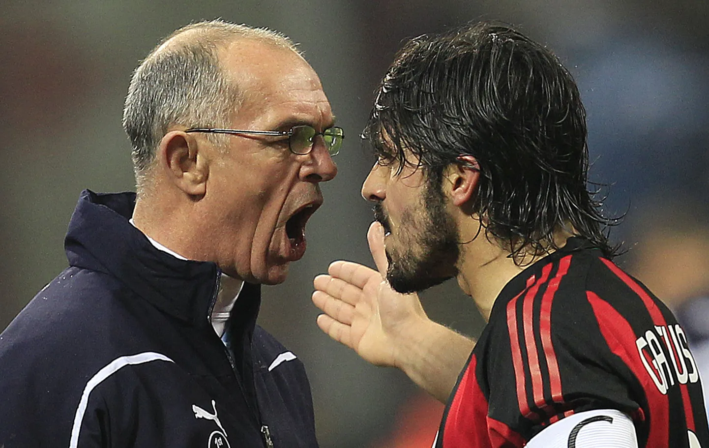 Gennaro Gattuso (paremal) vaidlemas Joe Jordaniga