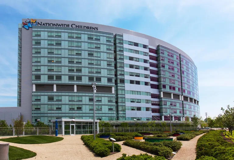 Nationwide Children’s Hospitali ehk Columbuse lastehaigla välisvaade.