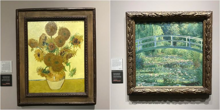 Londoni Rahvusgaleriis nägin mitmeid imelisi töid, ent minu lemmikud olid kahtlemata Vincent van Goghi (vasakul) ja Claude Moneti tööd.