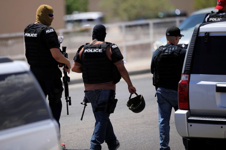 Politsei Texases El Pasos toimunud tulistamise sündmuskohal
