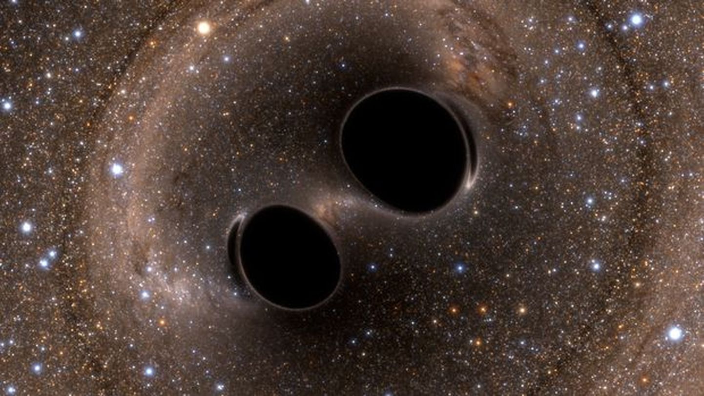 Gravitatsioonilained tuvastati kahe musta augu kokkupõrkel