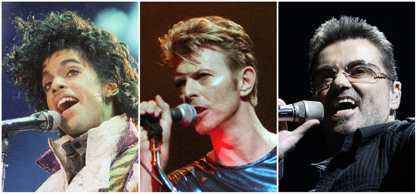 Prince, David Bowie ja George Michael on vaid mõned poppikoonidest, kes sel aastal surid.
