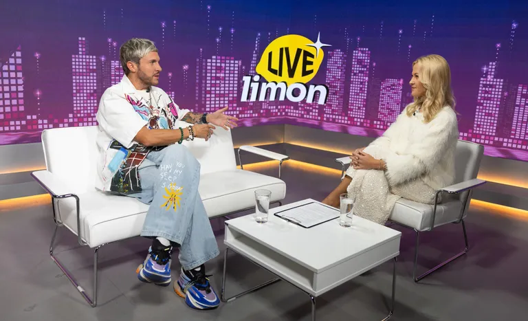 Топ-стилист Денис Коваленко и ведущая Limon LIVE Светлана Карабут.