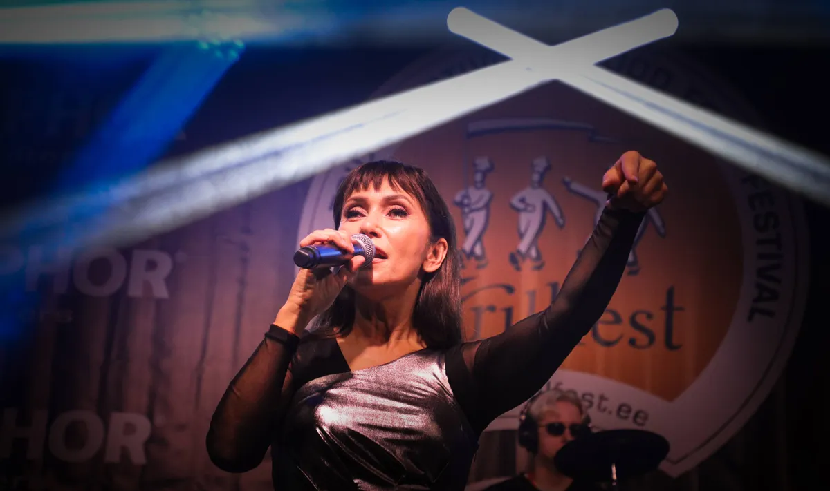 Nancy säras Grillfesti peaesinejana ja tõmbas publiku sekundiga kaasa.