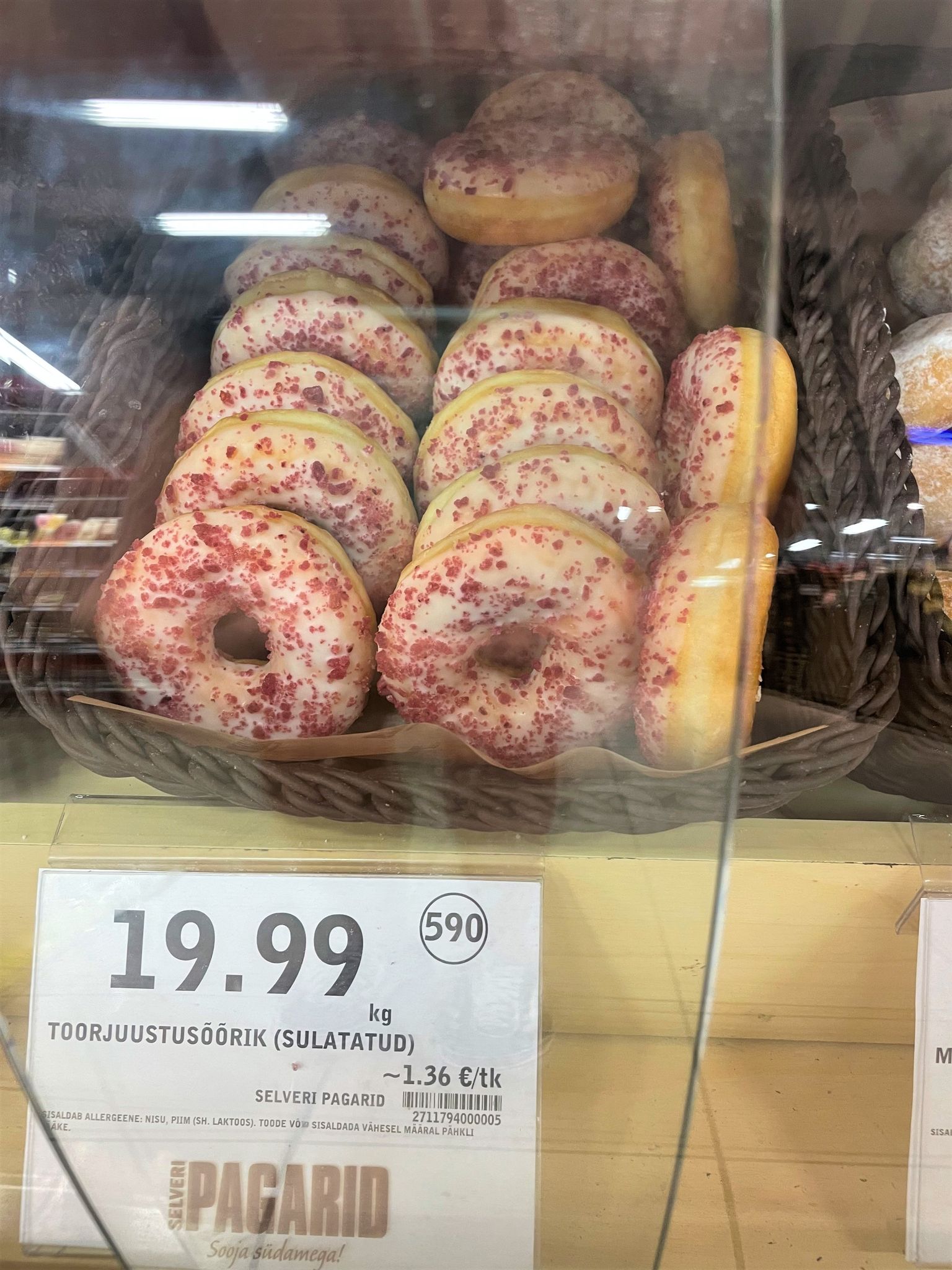 Selveris müüdavad Eesti Pagari toorjuustusõõrikud.