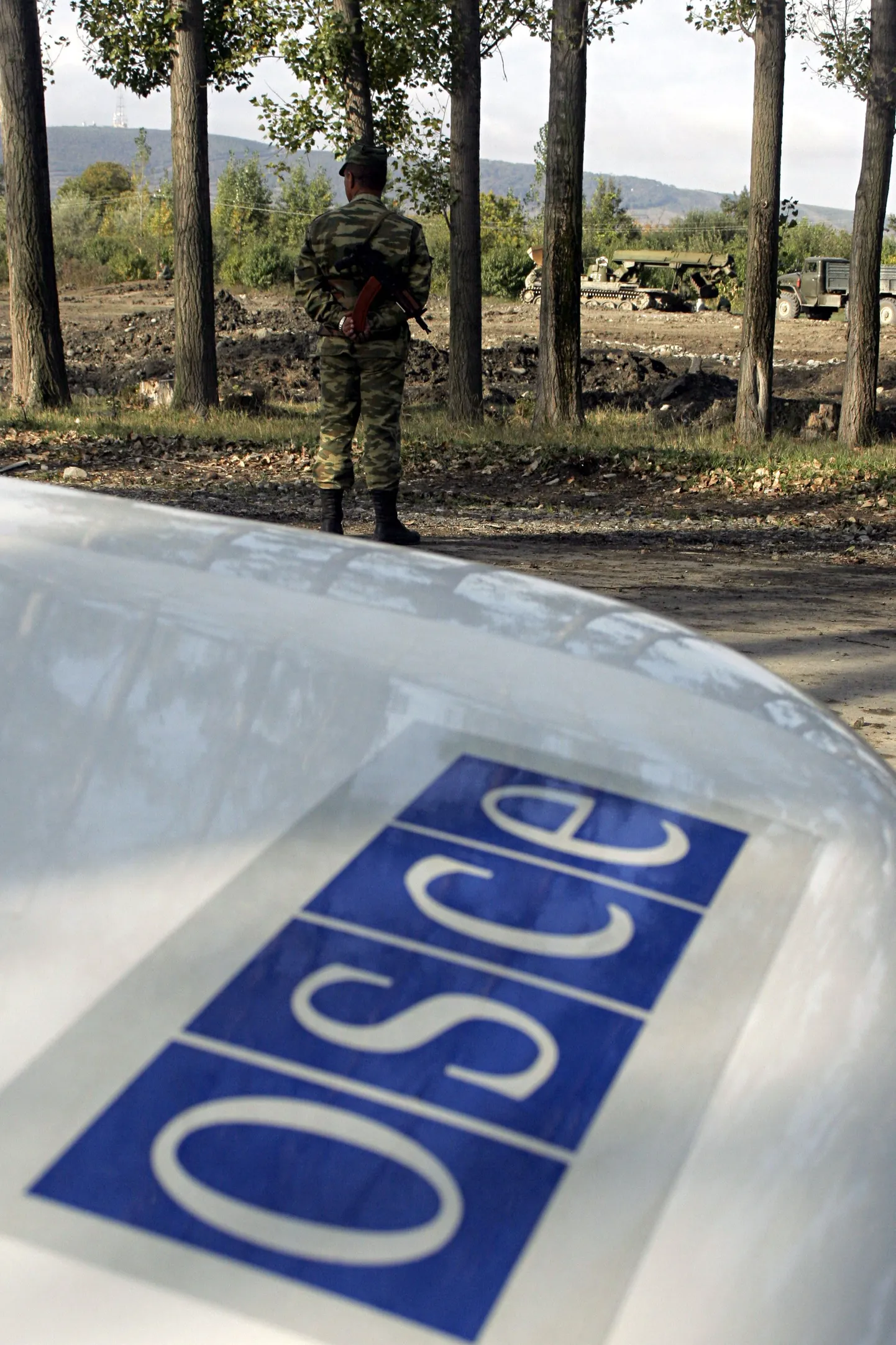 OSCE sõjalised vaatlejad Gruusias jälgimas relvarahu täitmist.