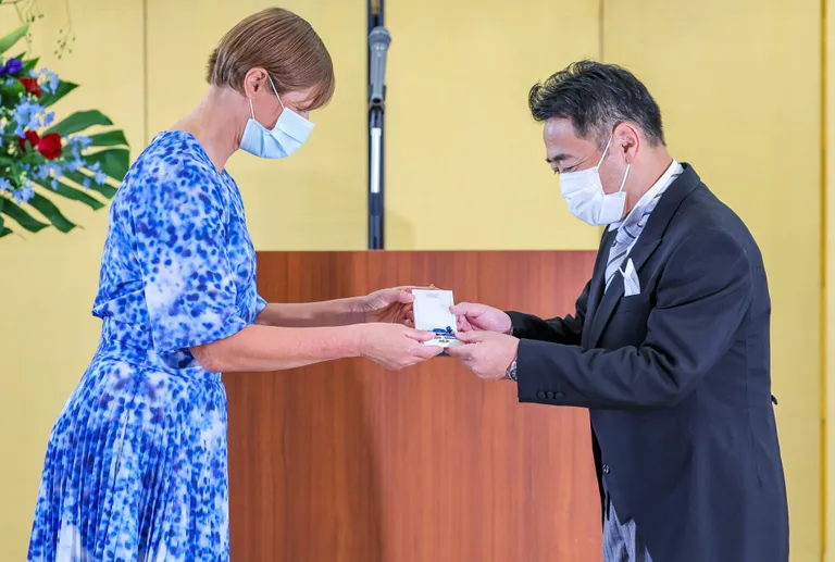 President Kersti Kaljulaid ja Seiji Yanagida