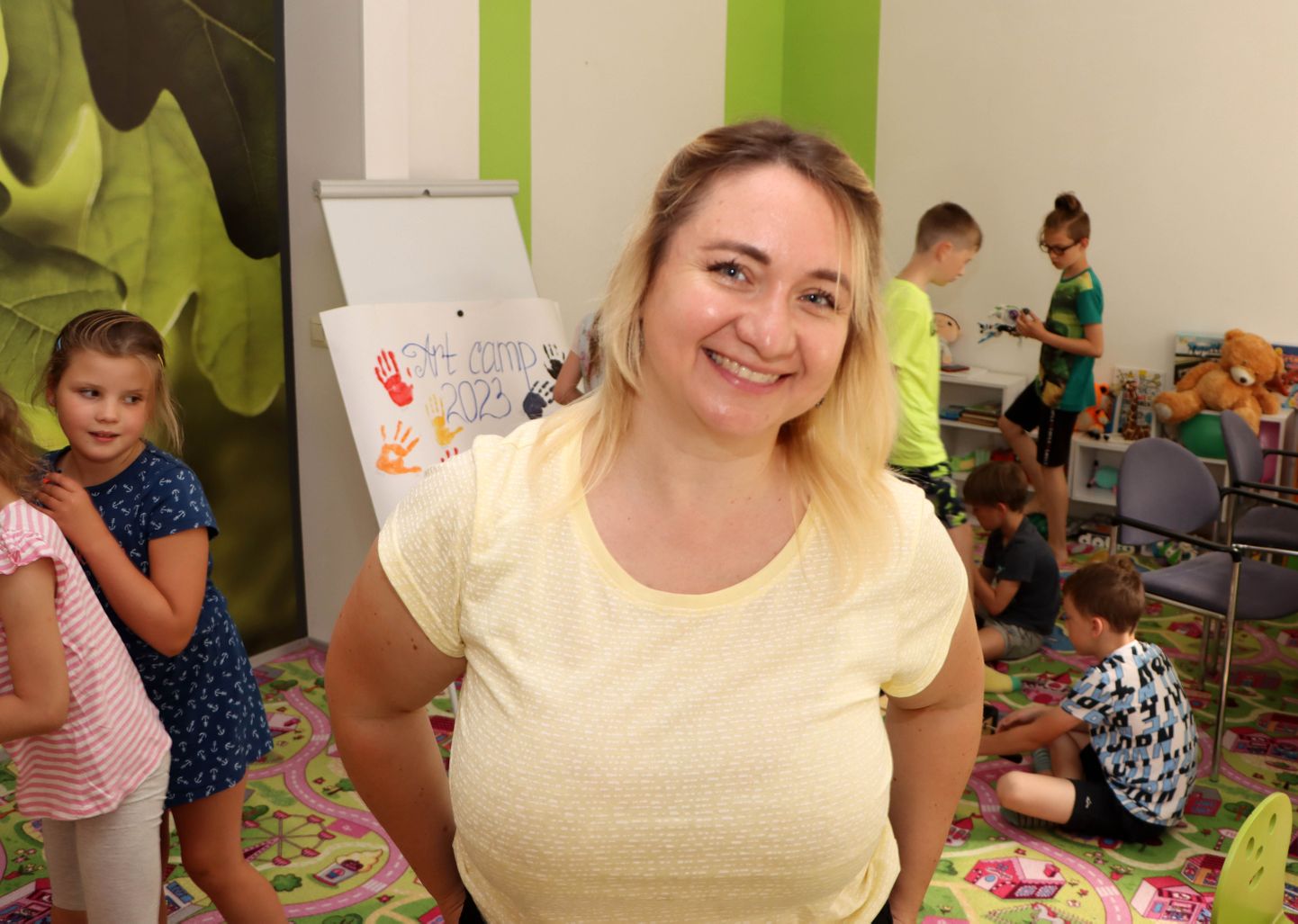 Vira Yakovlieva armastab lapsi ja leiab nendega kergesti ühise keele.