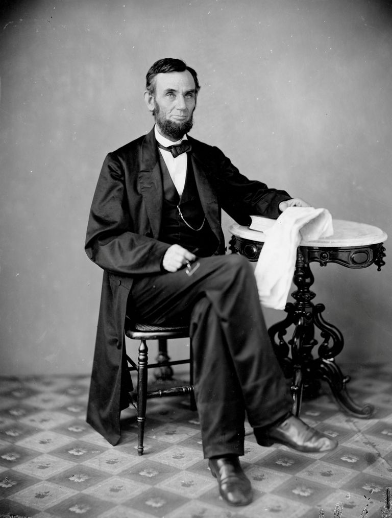 USA 16. president Abraham Lincoln 1863. aasta fotol