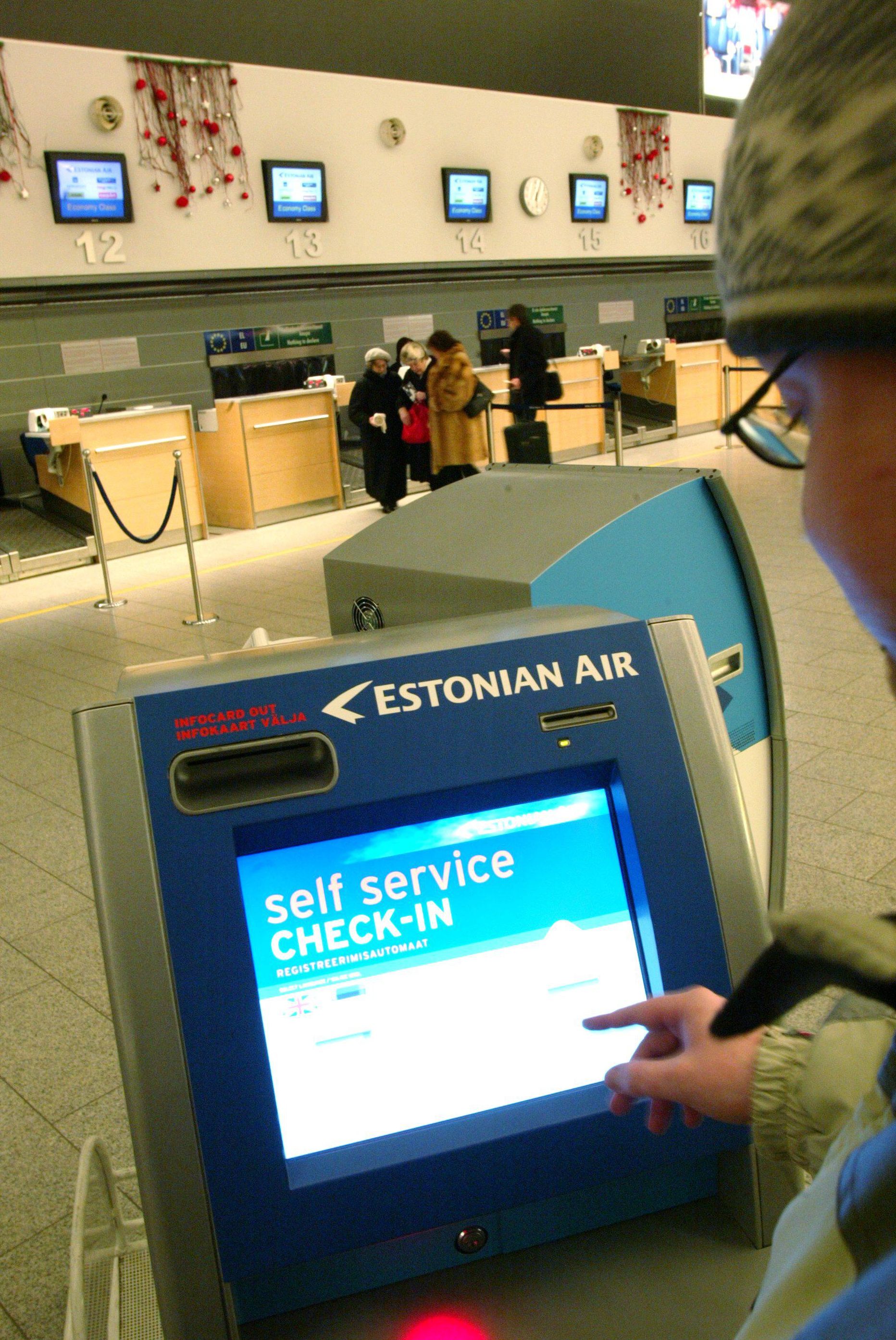 Tallinna Lennujaama check-in automaat