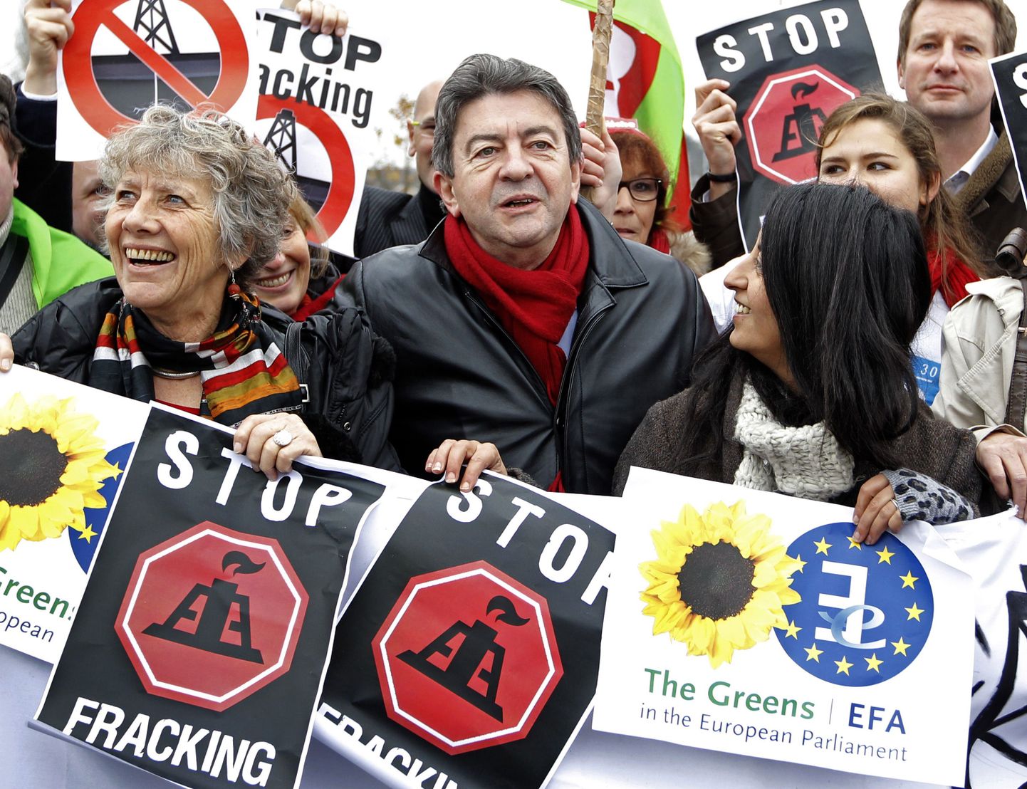 Kildagaasi vastane meeleavaldus Euroopa Parlamendi juures möödunud kuul.