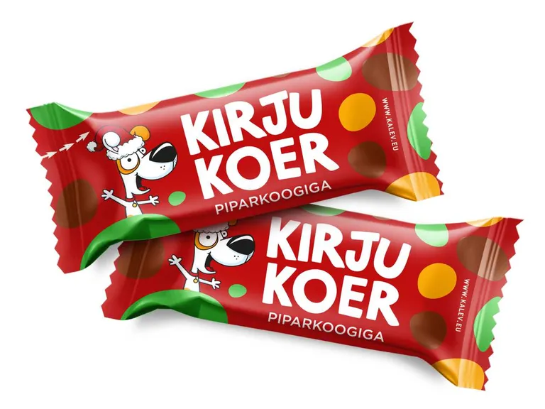 Kirju Koera jõuluversioon on pikarkoogitükkidega.