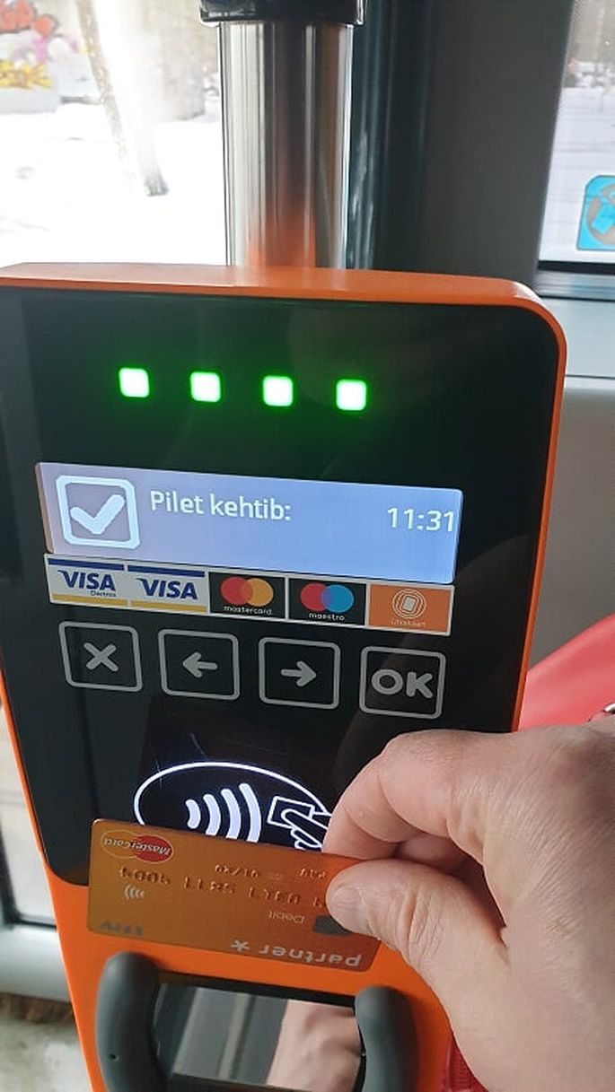 Jahmatav avastus: Tallinna piletisüsteem müüb sõiduõigust ka rahatu  pangakaardiga
