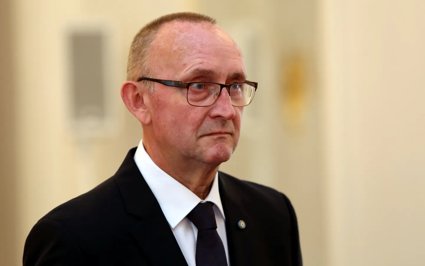 Latvijas vēstnieks Lietuvā Indulis Bērziņš akreditācijas vizītes laikā pie Valsts prezidenta Rīgas pilī.