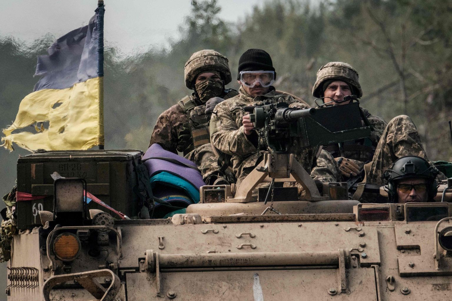 Ukrainas karavīri Doneckas apgabalā.
