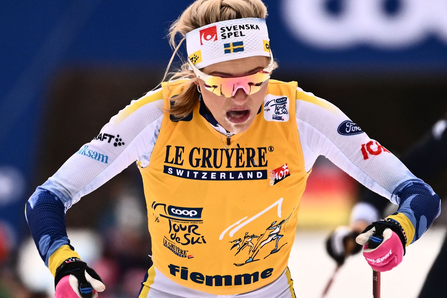 Frida Karlsson 8. jaanuaril Tour de Ski viimasel etapil.