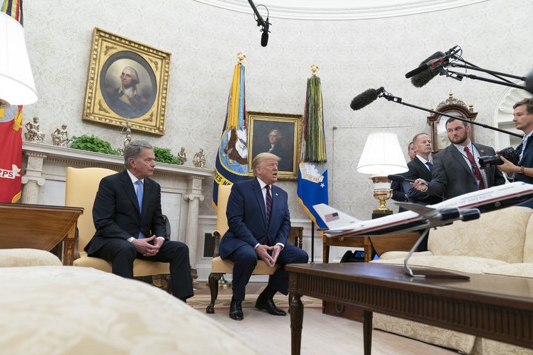 USA presidendi Donald Trumpi ja Soome presidendi Sauli Niinistö kohtumine 2. oktoobril Valges Majas