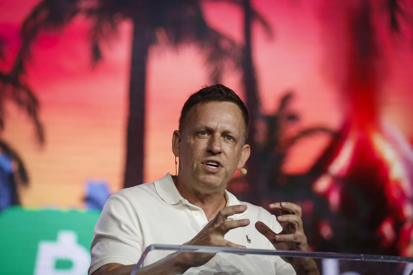 Peter Thiel «Bitcoin 2022» konverentsil.