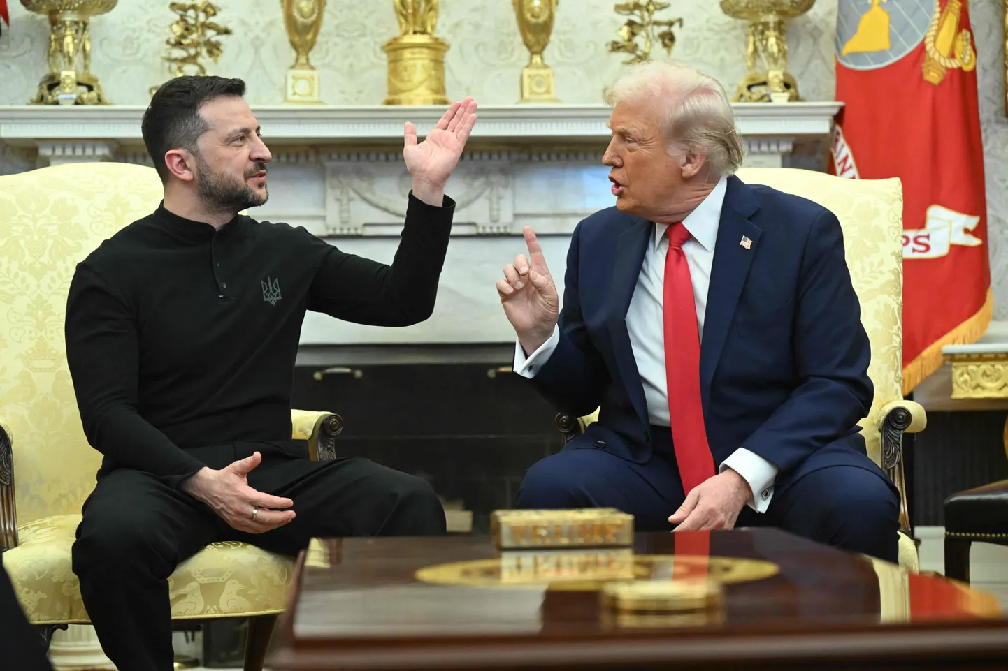 Трамп спорит с Зеленским, Овальный кабинет, Белый дом, Вашингтон, США, 28 февраля 2025 года.