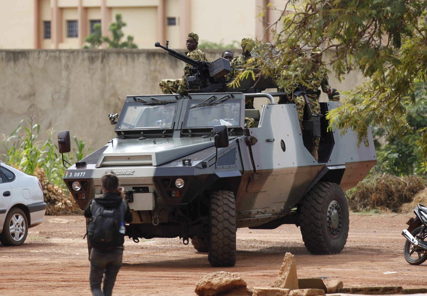 Burkina Faso armeepatrull.