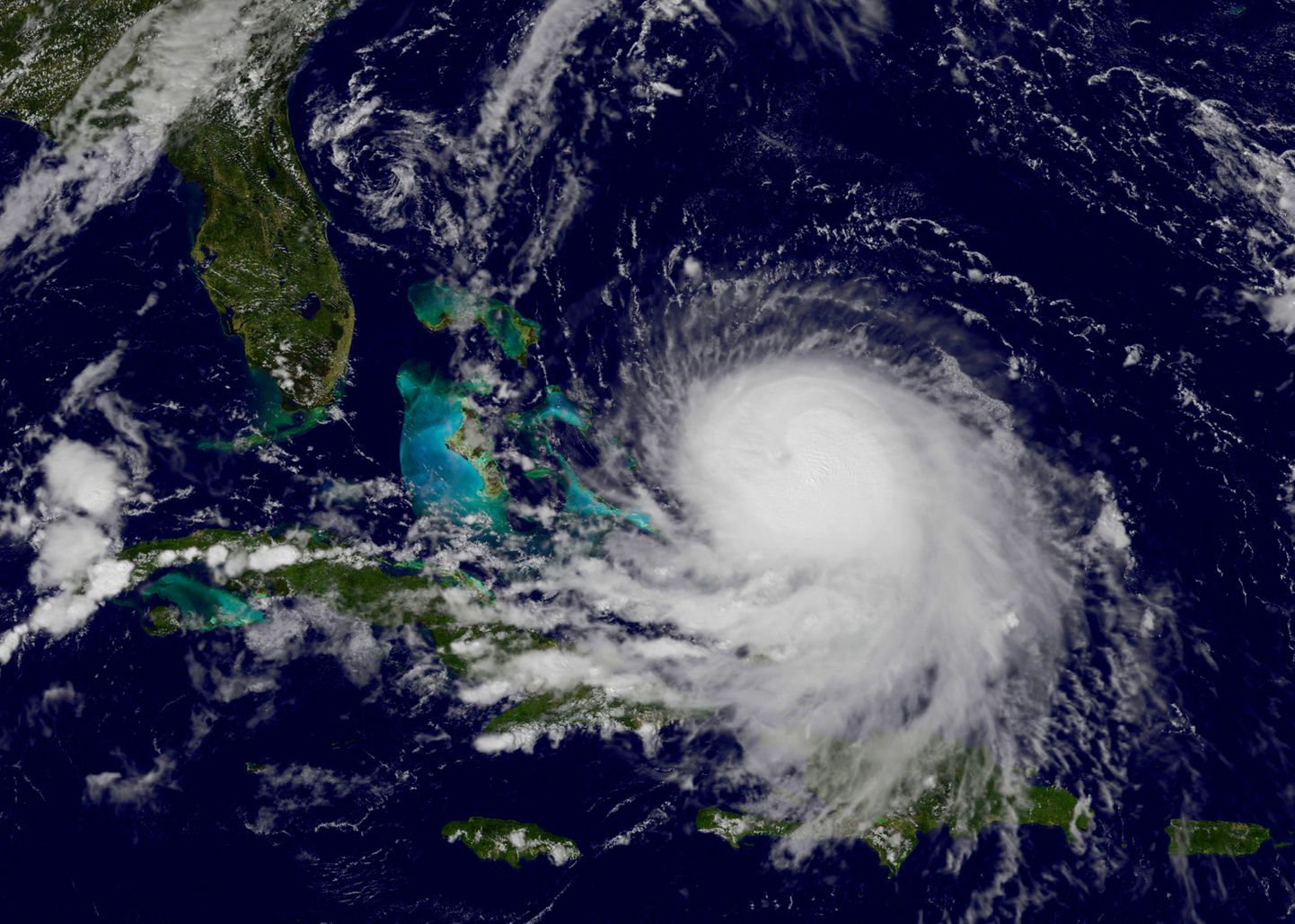 NASA satelliitpilt orkaanist Joaquin