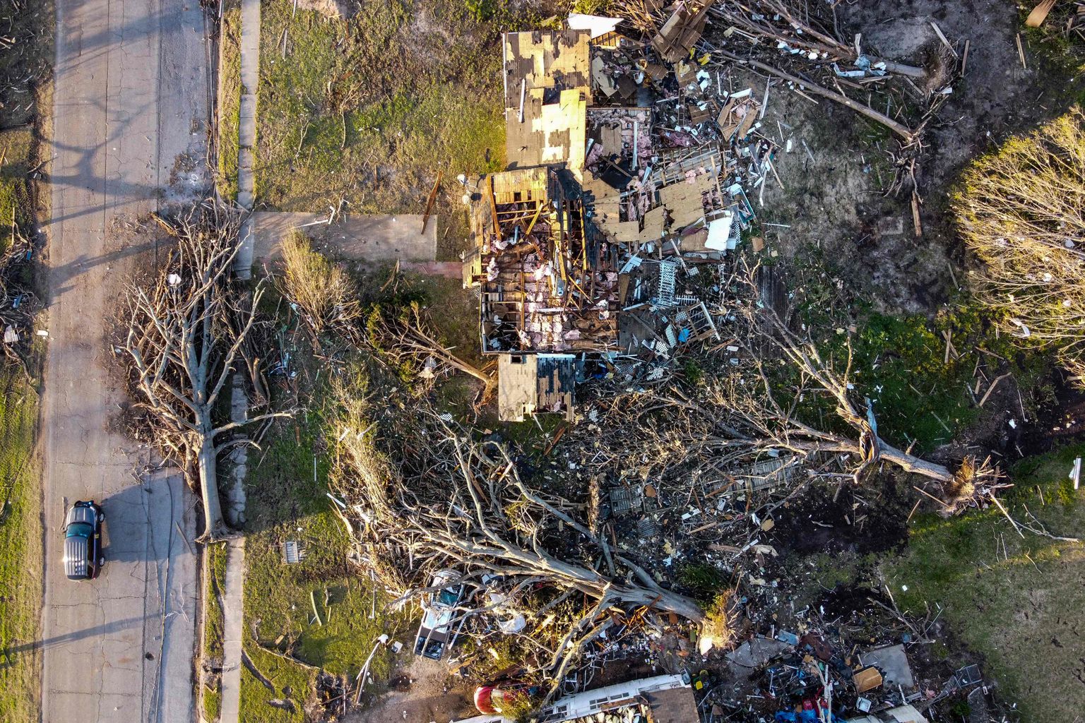 Tornaadode põhjustatud kahjustused Mississippis, 25. märtsil 2023. a.