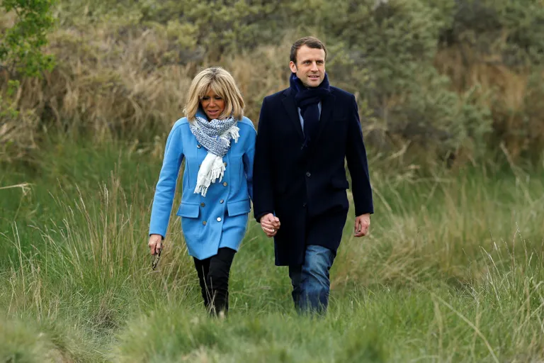 Emmanuel Macron ja Brigitte Trogneux